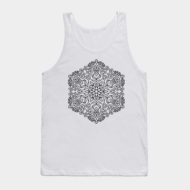 Inspirational MANDALA T-SHIRT MANDALA 047 Tank Top by abcmandalaclothing